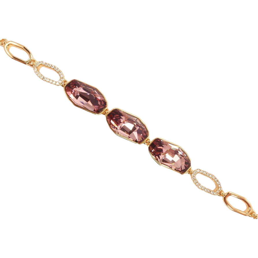Браслет Xuping цвет 18K с кристаллами Swarovski Кристаллы Antique Pink доп.замок 16.5,19.5см х 7мм фото №1 Браслет Xuping цвет 18K с кристаллами Swarovski Кристаллы Antique Pink доп.замок 16.5,19.5см х 7мм фото №1