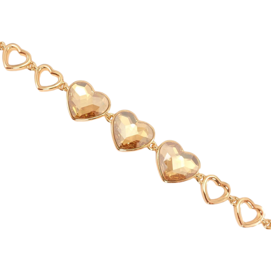 Браслет Xuping колір 18K із кристалами Swarovski Кристали Golden Shadow дод. замок 17.5,19см х 9мм фото №1 Браслет Xuping колір 18K із кристалами Swarovski Кристали Golden Shadow дод. замок 17.5,19см х 9мм фото №1