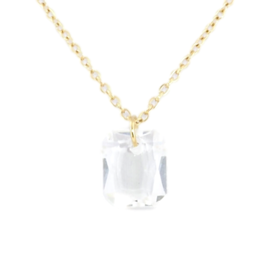 Підвіска на ланцюжку Xuping ТТМ Stainless Steel колір 14K Кристал, 10х12мм довжина 47-52см х 1мм фото №1 Підвіска на ланцюжку Xuping ТТМ Stainless Steel колір 14K Кристал, 10х12мм довжина 47-52см х 1мм фото №1