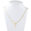 Подвеска на цепочке Xuping ТТМ Stainless Steel цвет 14K Крестик длинна 47-52см х 1-2мм фото №2 Подвеска на цепочке Xuping ТТМ Stainless Steel цвет 14K Крестик длинна 47-52см х 1-2мм фото №2