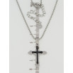 Підвіска на ланцюжку Xuping ТТМ Stainless Steel колір Родій Хрест довжина 46-52см х 1.5мм фото №3