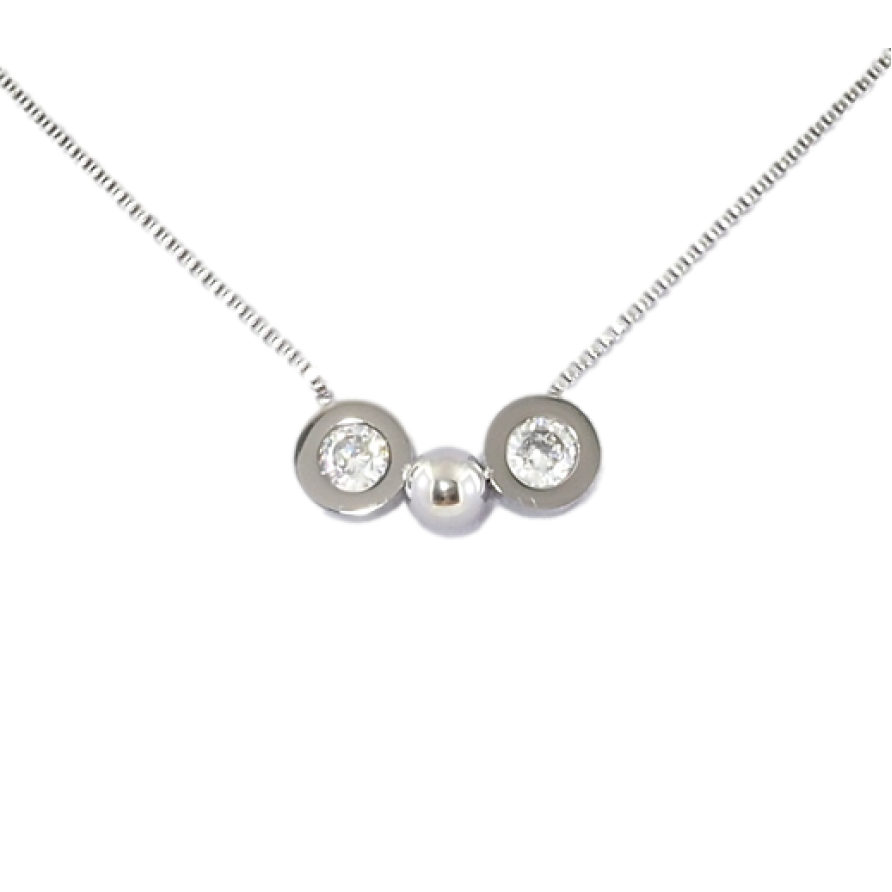 Подвеска на цепочке Xuping ТТМ Stainless Steel цвет Родий Бусина с кристаллами длина 43-48см х 1мм фото №1 Подвеска на цепочке Xuping ТТМ Stainless Steel цвет Родий Бусина с кристаллами длина 43-48см х 1мм фото №1