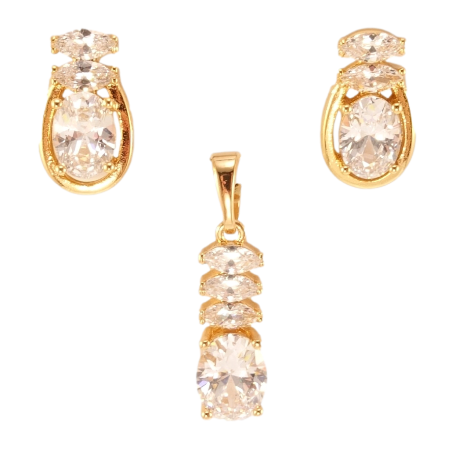 Набор Xuping Позолота 18K Серьги Кулон Кристальная фантазия фото №1 Набор Xuping Позолота 18K Серьги Кулон Кристальная фантазия фото №1