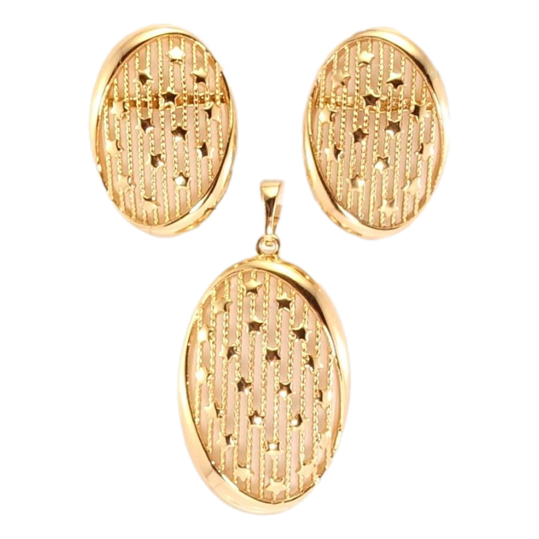 Набір Xuping Позолота 18K Сережки Кулон Зоряна ніч фото №2