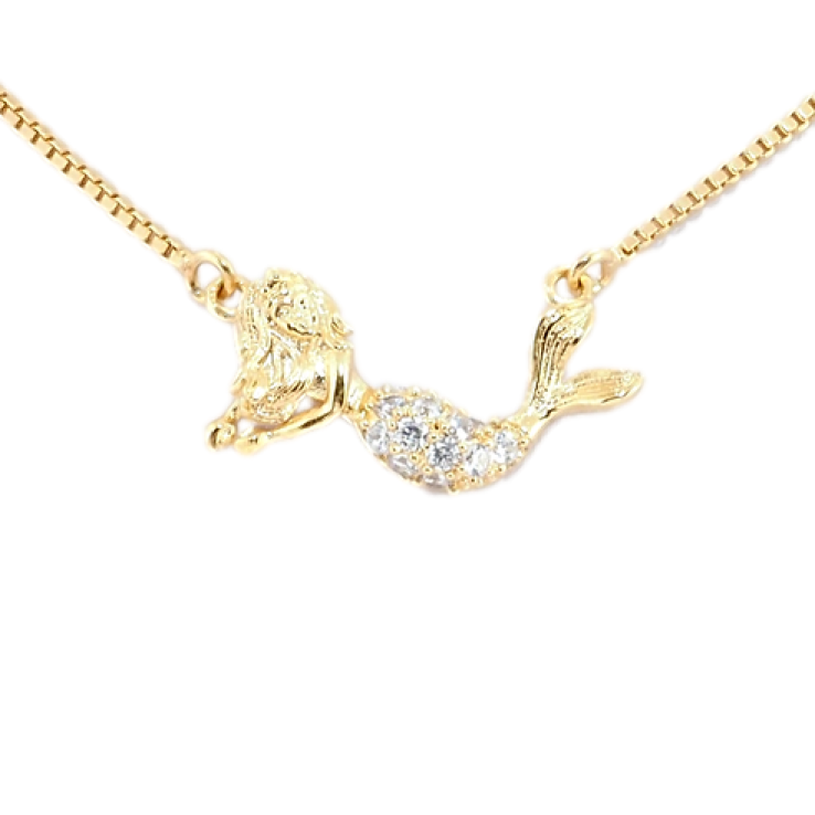 Подвеска на цепочке Xuping Позолота 18K Русалка длина 41,5см х 1мм фото №24