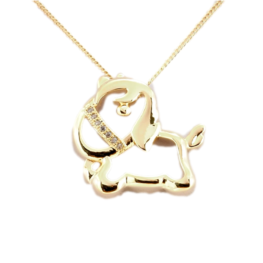 Кулон на цепочке Xuping Позолота 18K Ослик длина 46см х 2мм фото №1 Кулон на цепочке Xuping Позолота 18K Ослик длина 46см х 2мм фото №1