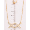 Подвеска на цепочке Xuping Позолота 18K Два крестика с цирконием длина 42,5-46,5см х 2мм фото №4 Подвеска на цепочке Xuping Позолота 18K Два крестика с цирконием длина 42,5-46,5см х 2мм фото №4