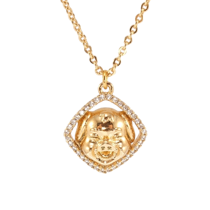 Подвеска на цепочке Xuping Позолота 18K Свинка длина 46-50см х 1мм фото №23