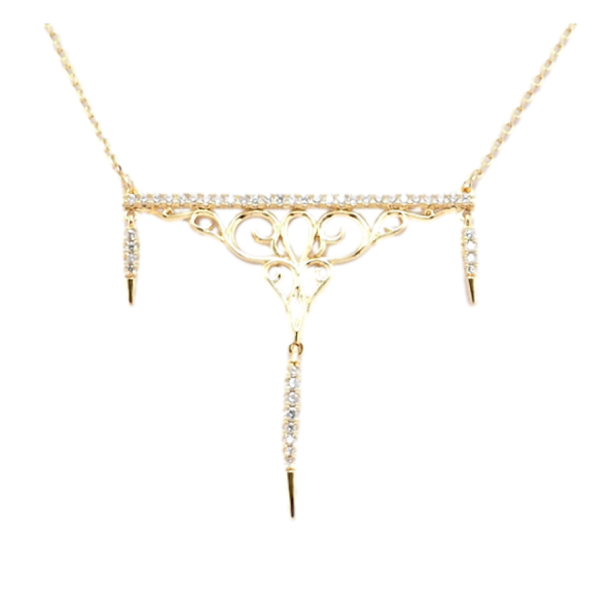 Подвеска на цепочке Xuping Позолота 18K Элегантность длина 43-46см х 1мм фото №1 Подвеска на цепочке Xuping Позолота 18K Элегантность длина 43-46см х 1мм фото №1