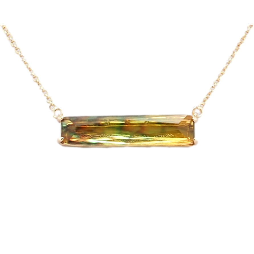 Подвеска на цепочке Xuping Позолота 18K Желто-зеленый кристалл длина 47-50см х 1мм фото №1 Подвеска на цепочке Xuping Позолота 18K Желто-зеленый кристалл длина 47-50см х 1мм фото №1