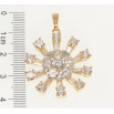 Кулон Xuping Позолота + Родий Декоративная кристальная снежинка фото №2