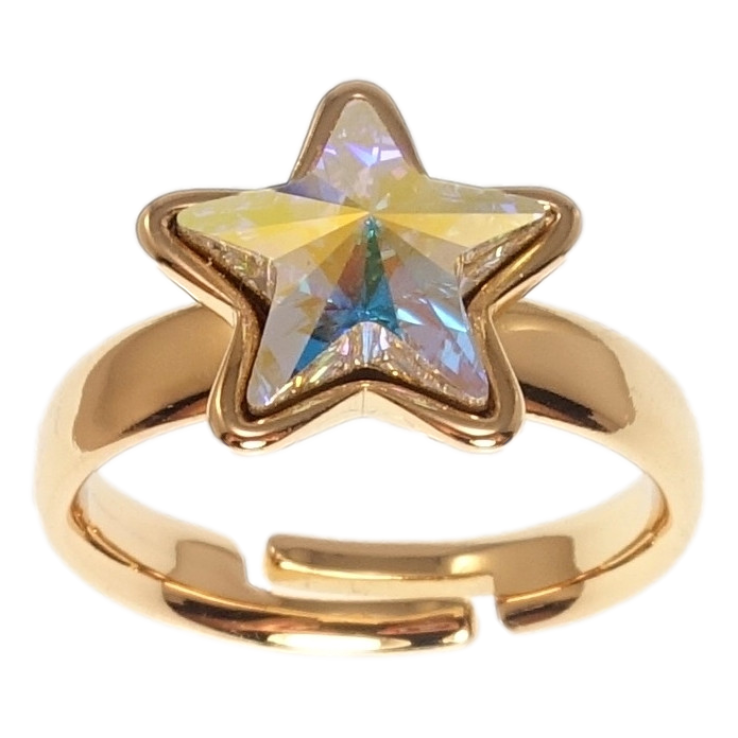 Кольцо Xuping цвет 18K с кр-ми Swarovski Кристальная звезда АВ фото №19 Кольцо Xuping цвет 18K с кр-ми Swarovski Кристальная звезда АВ фото №19