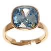 Кольцо Xuping цвет Позолота 18K с кр-ми Swarovski "Кристалл Aquamarine" 12х12мм фото №2 Кольцо Xuping цвет Позолота 18K с кр-ми Swarovski "Кристалл Aquamarine" 12х12мм фото №2