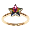 Кольцо Xuping цвет Позолота 18K с кр-ми Swarovski "Кристальная звезда Vitrail Medium" фото №2