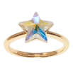 Кольцо Xuping цвет Позолота 18K с кр-ми Swarovski "Кристальная звезда AВ" фото №3