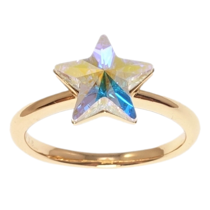 Кольцо Xuping цвет 18K с кр-ми Swarovski Кристальная звезда AВ фото №23 Кольцо Xuping цвет 18K с кр-ми Swarovski Кристальная звезда AВ фото №23