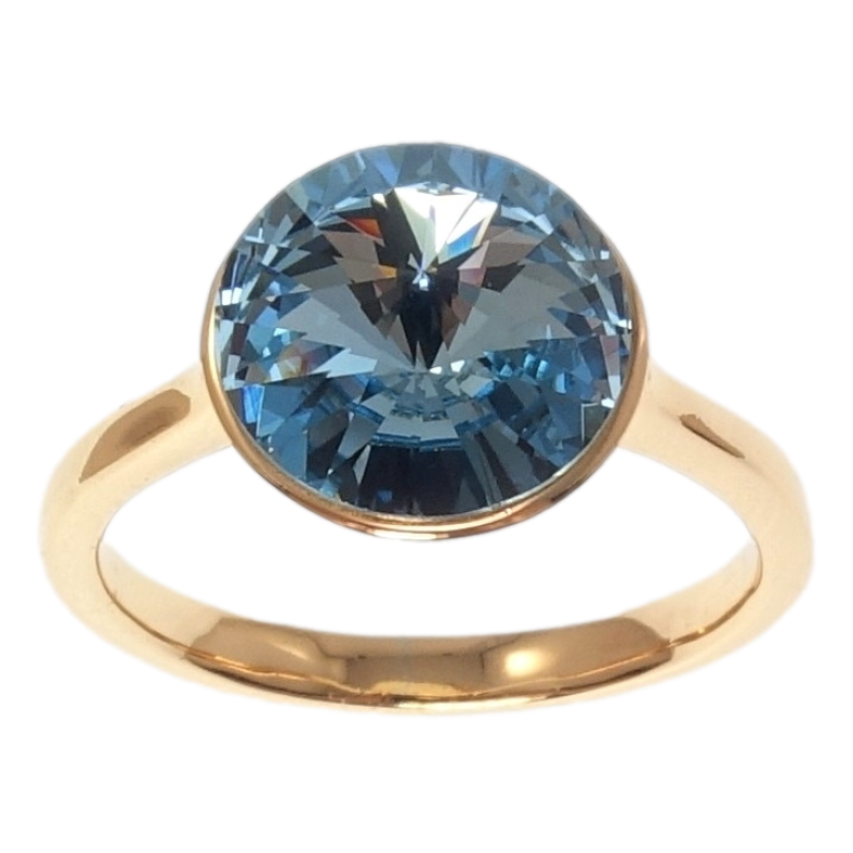 Кольцо Xuping цвет 18K с кр-ми Swarovski Кристалл Aquamarine ø 11мм фото №1 Кольцо Xuping цвет 18K с кр-ми Swarovski Кристалл Aquamarine ø 11мм фото №1