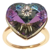 Кольцо Xuping цвет Позолота 18K с кр-ми Swarovski "Кристальное сердце Paradise Shine" фото №3