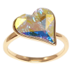Кольцо Xuping цвет Позолота 18K с кр-ми Swarovski "Кристальное сердце АВ" фото №2