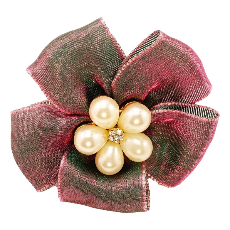 Резинка Цветок с Жемчужными Бусинами фото №1