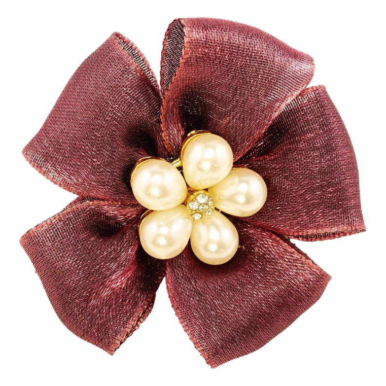 Гумка Квітка Хамелеон з Перлинними Намистинами фото №1 Гумка Квітка Хамелеон з Перлинними Намистинами фото №1