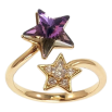Кольцо Xuping цвет Позолота 18K с кр-ми Swarovski "Две звезды с кристаллом Paradise Shine" фото №2