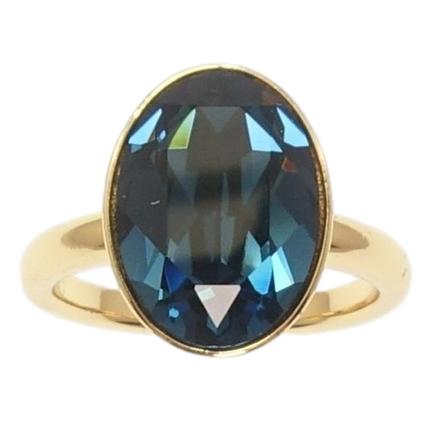 Кольцо Xuping цвет 18K с кр-ми Swarovski Кристалл Montana фото №1