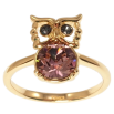 Кольцо Xuping цвет Позолота 18K с кр-ми Swarovski "Сова с кристаллом Amethyst" фото №2