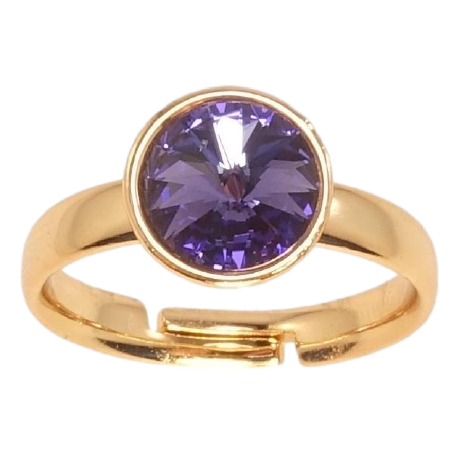 Каблучка Xuping колір 18K з кр-ми Swarovski Кристал Tanzanite ø 10мм фото №1 Каблучка Xuping колір 18K з кр-ми Swarovski Кристал Tanzanite ø 10мм фото №1