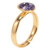 Каблучка Xuping колір 18K з кр-ми Swarovski Кристал Tanzanite ø 10мм фото №2 Каблучка Xuping колір 18K з кр-ми Swarovski Кристал Tanzanite ø 10мм фото №2