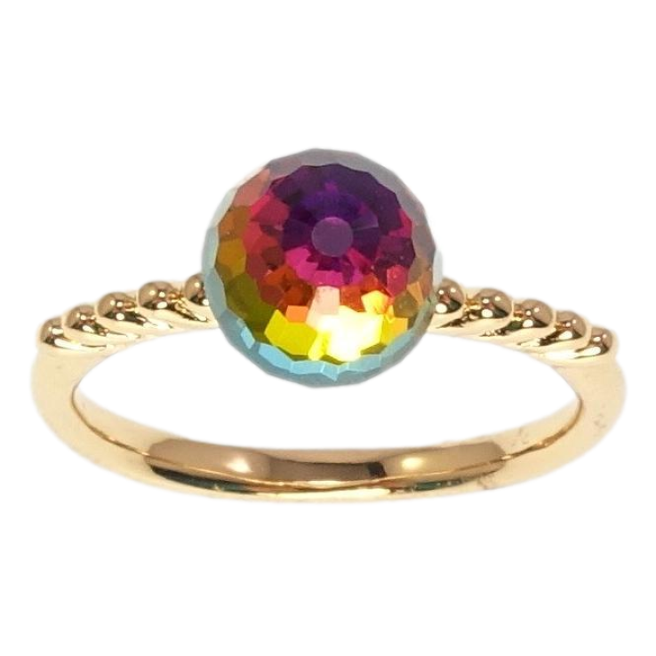 Кольцо Xuping цвет 18K с кр-ми Swarovski Кристальный шар Vitrail Medium ø 8мм фото №25 Кольцо Xuping цвет 18K с кр-ми Swarovski Кристальный шар Vitrail Medium ø 8мм фото №25