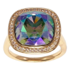 Кольцо Xuping цвет Позолота 18K с кр-ми Swarovski "Кристалл Erinite Shimmer" 16х16мм фото №2 Кольцо Xuping цвет Позолота 18K с кр-ми Swarovski "Кристалл Erinite Shimmer" 16х16мм фото №2