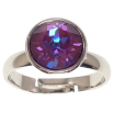 Каблучка Xuping колір Родій з кр-ми Swarovski "Кристал Amethyst Delite" ø 10мм фото №2