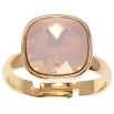 Кольцо Xuping цвет 18K с кр-ми Swarovski Кристалл Pink Opal 12х12мм фото №2