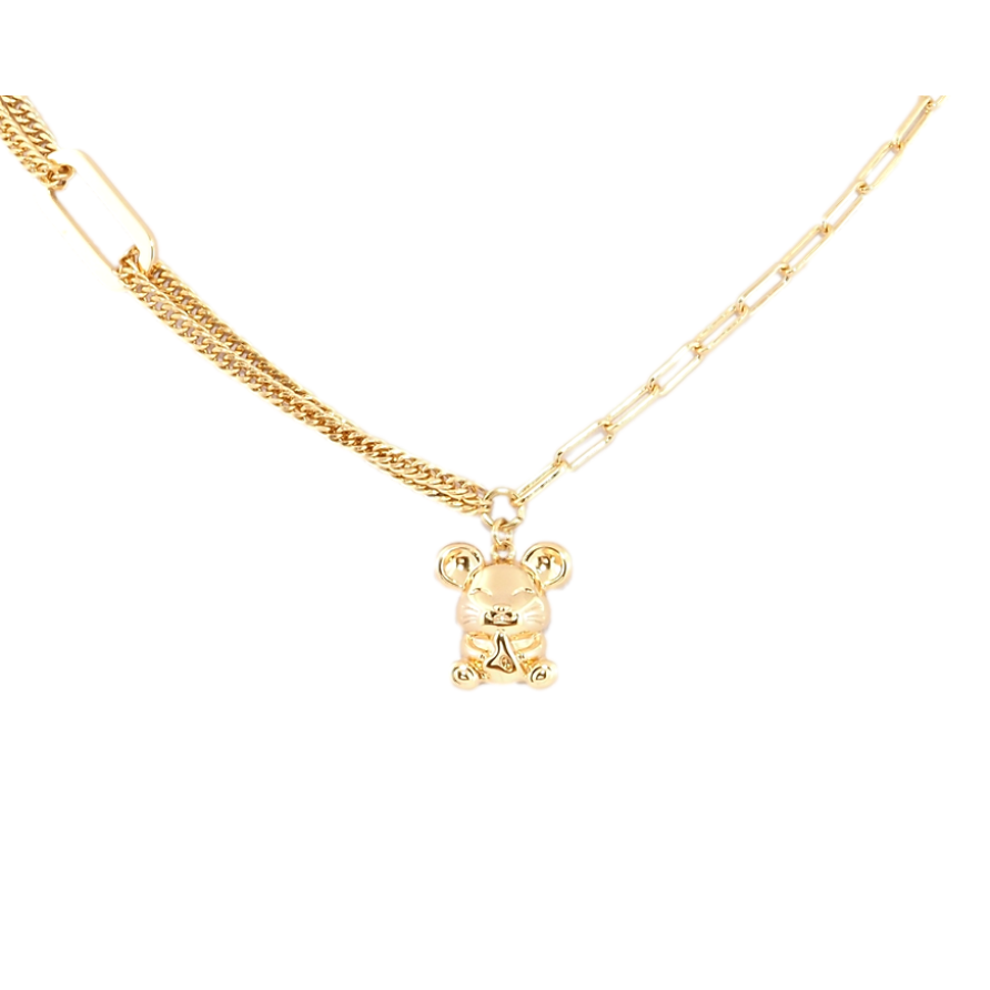 Подвеска на цепочке Xuping Позолота 18K Мышонок длина с доп. цепочкой 46-51см х 3-5мм фото №1 Подвеска на цепочке Xuping Позолота 18K Мышонок длина с доп. цепочкой 46-51см х 3-5мм фото №1