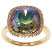 Кольцо Xuping цвет Позолота 18K с кр-ми Swarovski "Кристалл Erinite Shimmer" 16х16мм фото №2