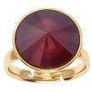 Кольцо Xuping цвет Позолота 18K с кр-ми Swarovski "Кристалл Burgundy" ø 16мм фото №2