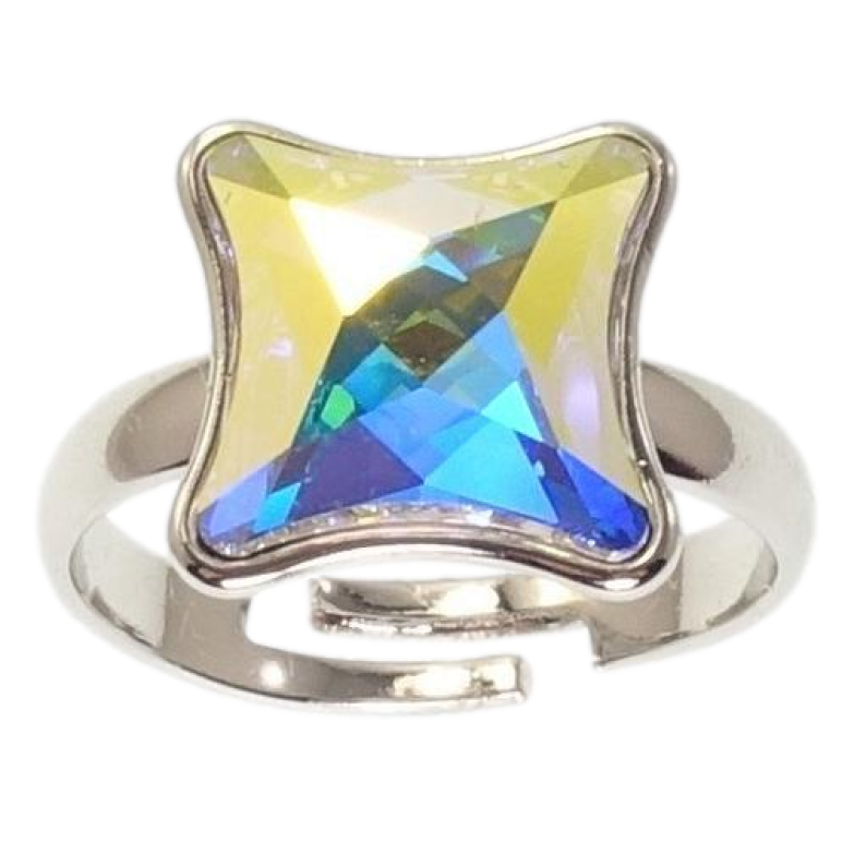 Кольцо Xuping цвет Родий с кр-ми Swarovski Кристалл АВ фото №1 Кольцо Xuping цвет Родий с кр-ми Swarovski Кристалл АВ фото №1