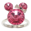 Каблучка Xuping колір Родій із кр-ми Swarovski "Міккі з кристалів Rose" фото №2 Каблучка Xuping колір Родій із кр-ми Swarovski "Міккі з кристалів Rose" фото №2