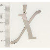 Кулон Нержавіюча сталь Буква X фото №2
