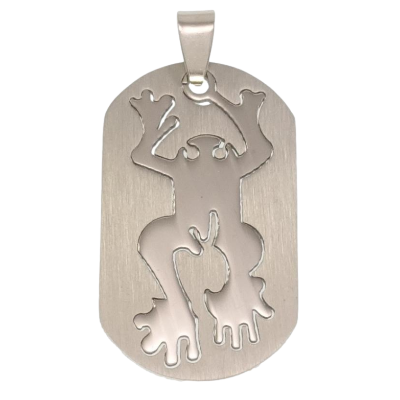 Кулон Нержавіюча сталь Абстрактна жаба фото №1 Кулон Нержавіюча сталь Абстрактна жаба фото №1