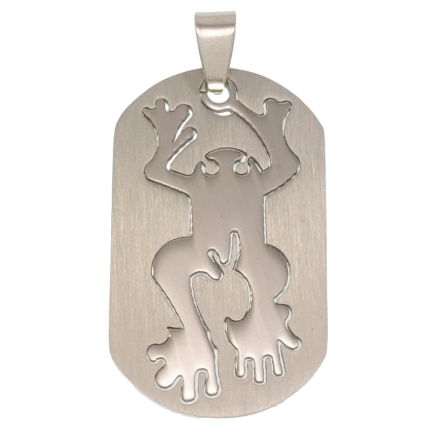 Кулон Нержавіюча сталь Абстрактна жаба фото №1