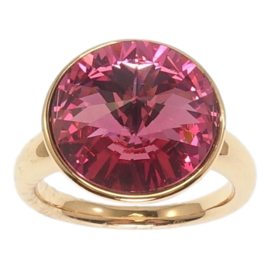 Кольцо Xuping цвет 18K с кр-ми Swarovski Кристалл Rose ø 15мм фото №1 Кольцо Xuping цвет 18K с кр-ми Swarovski Кристалл Rose ø 15мм фото №1