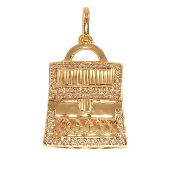 Кулон Xuping Позолота 18K Сумочка з цирконієм фото №14 Кулон Xuping Позолота 18K Сумочка з цирконієм фото №14