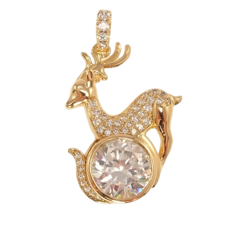 Кулон Xuping Позолота 18K Олень із кристалом фото №24 Кулон Xuping Позолота 18K Олень із кристалом фото №24