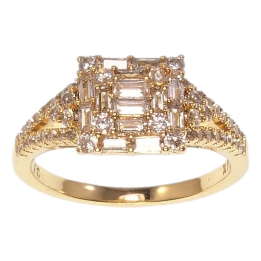 Кольцо Xuping Позолота 18K Инкрустация цирконием фото №1 Кольцо Xuping Позолота 18K Инкрустация цирконием фото №1