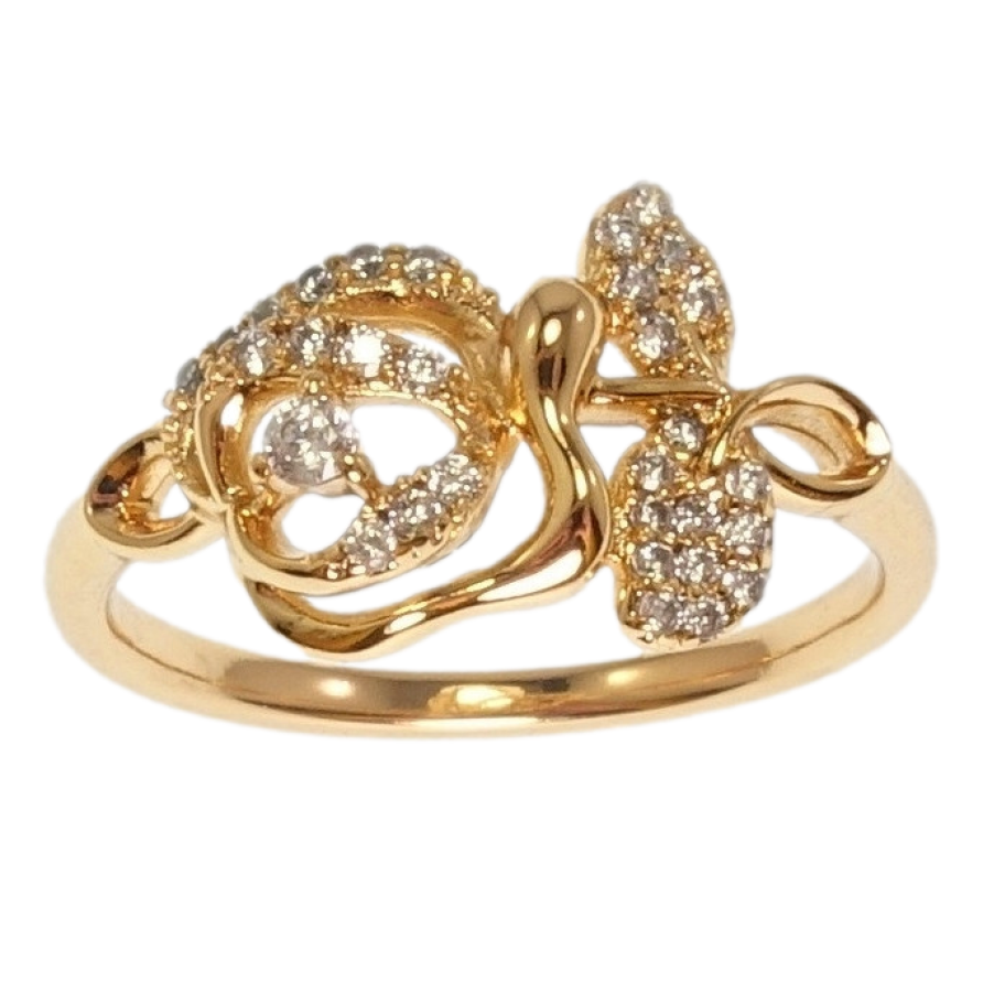 Каблучка Xuping Позолота 18K Троянда фото №1