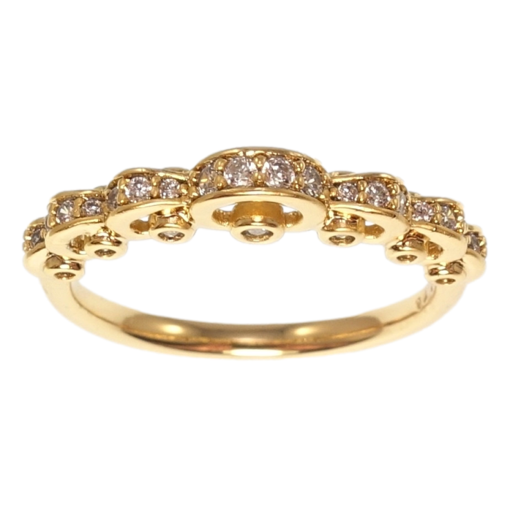 Кольцо Xuping Позолота 18K Волнистая дорожка циркония с боковым узором фото №23 Кольцо Xuping Позолота 18K Волнистая дорожка циркония с боковым узором фото №23