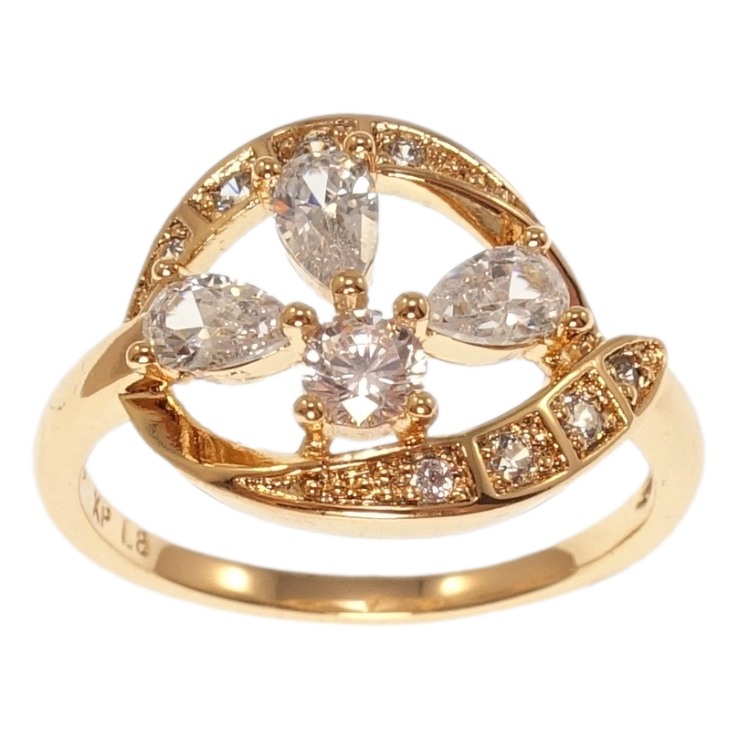 Каблучка Xuping Позолота 18K Фантазія фото №20 Каблучка Xuping Позолота 18K Фантазія фото №20