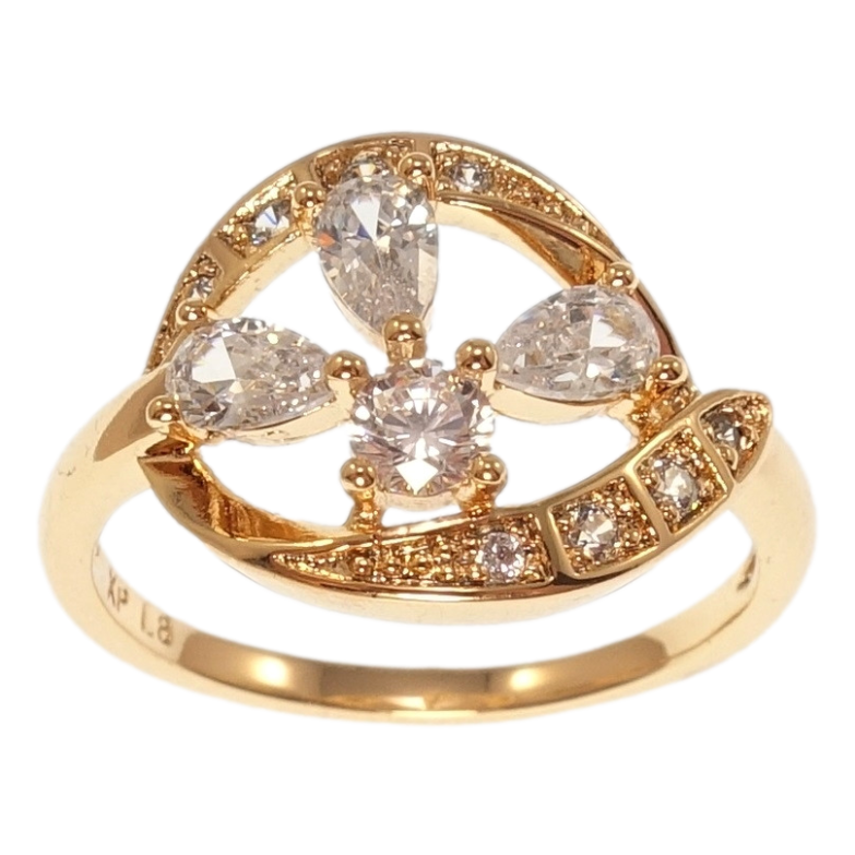 Каблучка Xuping Позолота 18K Фантазія фото №1 Каблучка Xuping Позолота 18K Фантазія фото №1